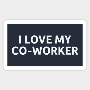 I Love my Co-worker Sticker